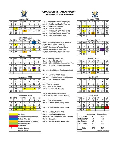 Nazareth Academy Calendar